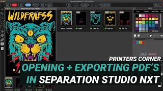 Opening and exporting PDF files in Separation Studio NXT | Printers Corner Ep15