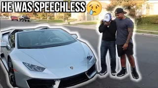 Surprised DAD with LAMBORGHINI!