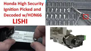 (566) Honda Ignition Picked & Decoded with HON66 Lishi