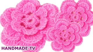 How to Crochet a Flower DIY TUTORIAL