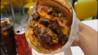 korean street food burger | cheese beef burger recipe