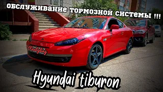 Обслуживание тормозной системы (HYUNDAI TIBURON COUPE TUSCANI ) 2008 Restyling 2.7 v6