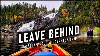A Powerful 200km Solo Wilderness Trip - Wildlife, Fishing, Fall Colours, and the Chill of Autumn