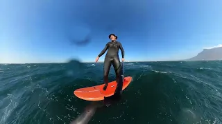 Raw clip  first time on the foil on a downwind run - Seven Seas 1500