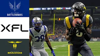 St Louis BattleHawks vs San Antonio Brahmas Full Game XFL 2023 Week 1