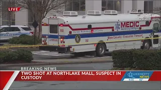 2 seriously injured in Northlake Mall shooting, suspect in custody: CMPD