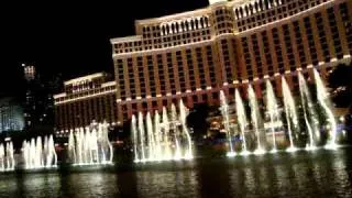 Las Vegas fontane del Bellagio spettacolare Celine Dion Titanic soundtrack