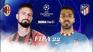 AC Milan vs Atletico Madrid  | UEFA Champions Leagues  ⚽️ | FIFA 22 | PS5™ Gameplay in Full HD