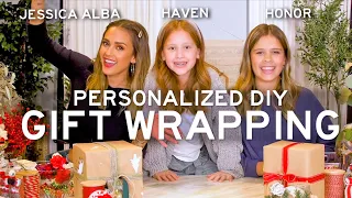 DIY Personalized Gift Wrapping with Honor and Haven Warren! | Jessica Alba