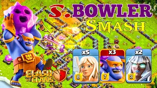 TH15 Super Bowler Smash with Electro Titan Strategy in Legend League Attacks | Clash of Clans Guide