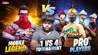 🛑 HARDEST  1v4 CHAMPIONSHIP FOR MOBILE PLAYERS || DAY 2  || MR TSH PLAYZ  #mrtshislive