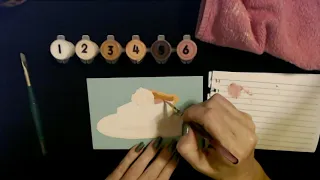 ASMR | Paint by Number Postcard (Piece of Pie) (Whisper)