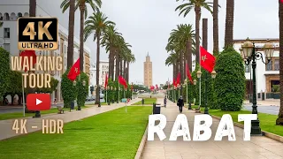 Walking Tour in the capital city of Morocco - Rabat 2023  جولة بمدينة الرباط الساحرة
