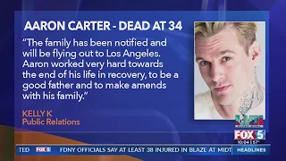 Singer Aaron Carter dies at 34