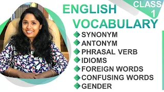 Kerala PSC English Vocabulary | Important Vocabulary | Previously Asked Questions | LECTURE 1