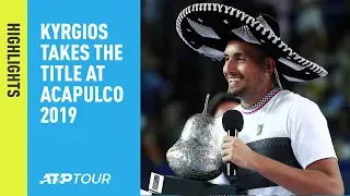 Highlights: Kyrgios Finishes Dream Week With Acapulco 2019 Title