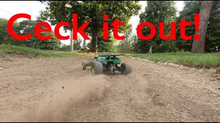 The Frog: Vintage Tamiya 1:10 RC 2WD buggy. Walk around and test