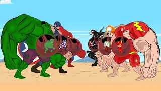 Evolution Of HULK, Spiderman, Captain America vs VENOM, JOKER, The Flash |  Super Hero Cartoon