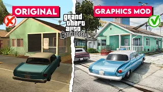 😍 GTA San Andreas High Graphics Mod For Low End PC | How To Remaster GTA San Andreas For Low End Pc