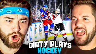 KingWoolz Reacts to BRUTAL HOCKEY HITS For The First Time!! (w/ Mike)