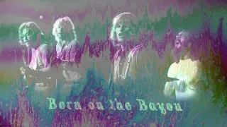 Creedence Clearwater Revival at Woodstock 1969 - Born on the Bayou with psychedelic visuals