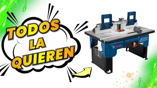 Mesa para rebajadora portátil Bosch RA1141"¡Revoluciona tu Taller!"