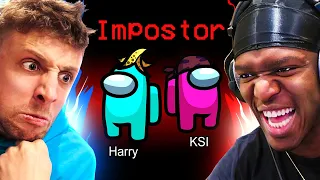 KSI makes W2S RAGE QUIT on AMONG US