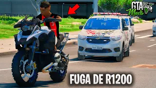 DESACATO TOTAL NA POLICIA DE R1200 DICHAVADA NO GTA 5