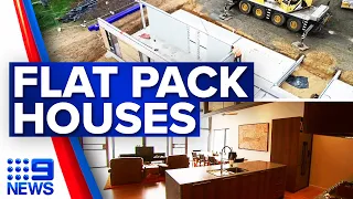 Architect uses flat packs to build houses | 9 News Australia
