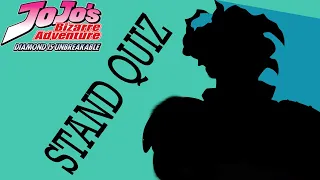 JOJO BIZARRE ADVENTURE STAND QUIZ