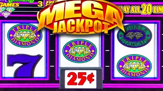 TRIPLE DOUBLE DIAMOND MEGA JACKPOT 💎  HIGH LIMIT $50 BETS ➜ TRIPLE TRIPLE TRIPLE