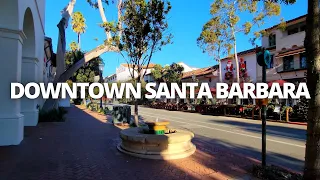 Exploring Downtown Santa Barbara, California USA Walking Tour #santabarbara #downtownsantabarbara