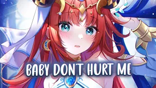 Nightcore - Baby Don't Hurt Me (Lyrics / Sped Up)