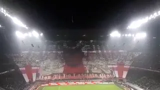 Milan Fans Macedonia -Curva Sud choreography - Milan vs Juventus - 11.11.2018