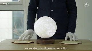 LEVILUNA Magnetic Levilating Moon Lamp [Instruction Video]