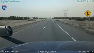 BigRigTravels LIVE | I-40 east of Kingman, AZ (4/3/23 5:49 PM)