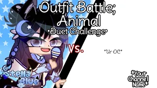 Outfit Battle: Animal | Open Fake Collab | FNF X Gacha Club 💖| #Stella_BlueFC