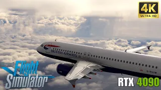 A Gloomy Heathrow Departure! | EGLL-EHAM | Fenix A320 | Ultra Realistic MSFS 2020 4K