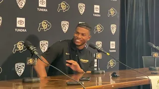 Shilo Sanders at CU Buffs media day