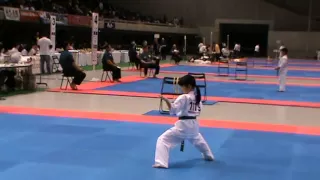 Seienchin kata,girl 11 years,International Karate Friendship 2012.IKO 1