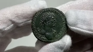 A14, Cesarstwo Rzymskie, Hadrian 117-138, dupondius, Rzym