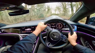 My 2021 Bentley Continental GT V8 POV drive. Start up, Rev off, drive, Go Pro Exhaust sound