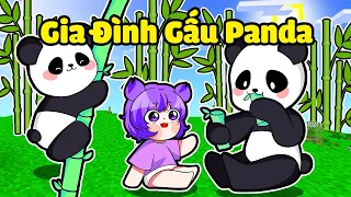 NABEE EM BÉ 1 NGÀY SỐNG CÙNG GIA ĐÌNH GẤU PANDA SIÊU DỄ THƯƠNG TRONG MINECRAFT 🐼👶