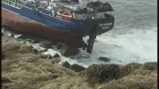 Lands End Shipwreck, RMS Mulheim runs aground in Cornwall