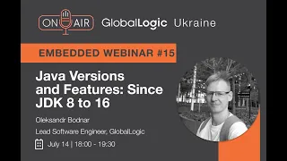Java Webinar #12: "Java Versions and Features: Since JDK 8 to 16"