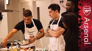 The Ox, Bellerin, Akpom and Carter take on Heart4More cooking challenge