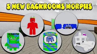 NEW UPDATE - UNLOCK ALL 5 NEW MORPHS in Backrooms Morphs | ROBLOX