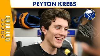 "I Just Like Sticking Up For My Teammates" | Peyton Krebs Interview After Buffalo Sabres Season