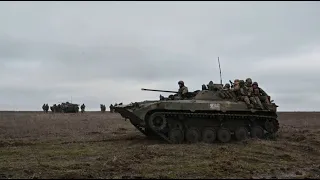 Ukrainian military hold offensive and assault drills in Zaporizhzhia region