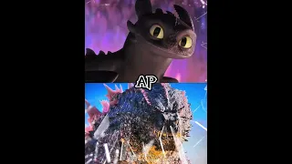 Godzilla (GXK) vs Toothless (HTTYD) |#godzillaxkongthenewempire #httyd